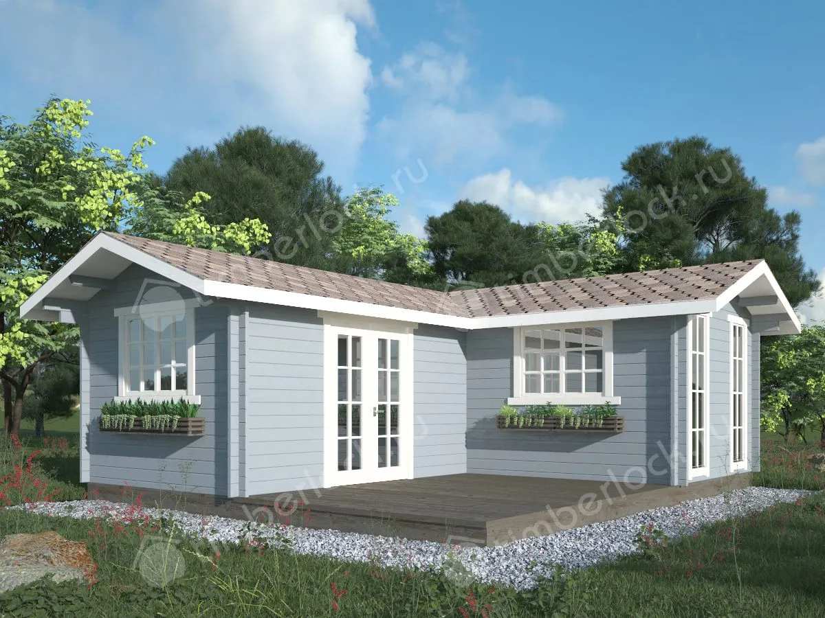 Садовый домик из бруса С-76