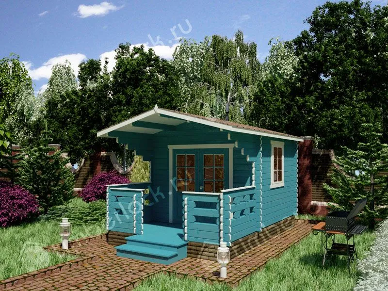 Садовый домик с верандой С-33-2