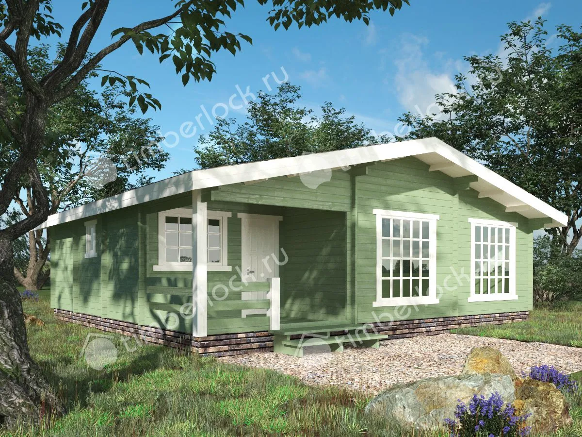 Дачный дом с верандой Д-98