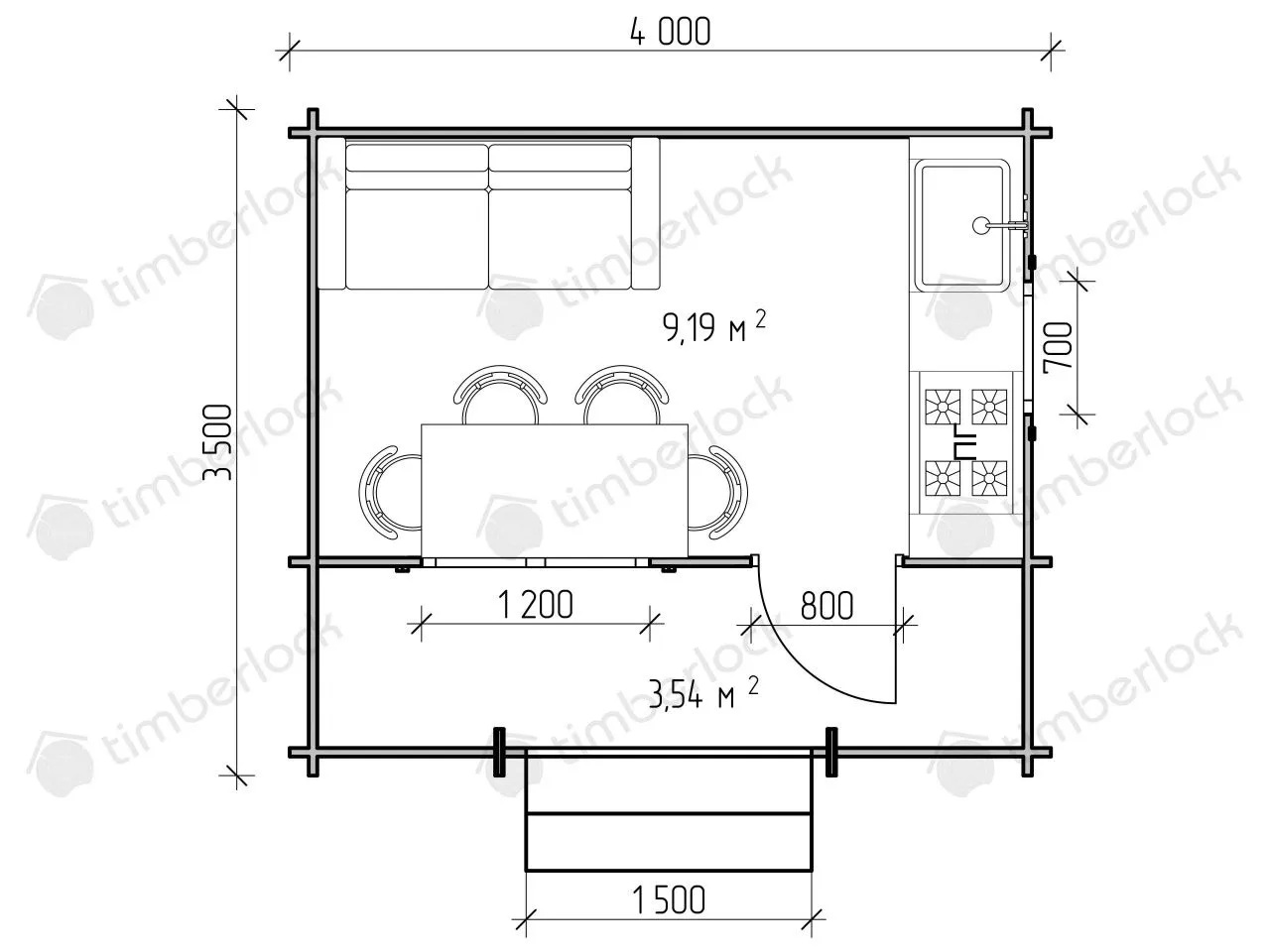 Садовый домик  С-425-2