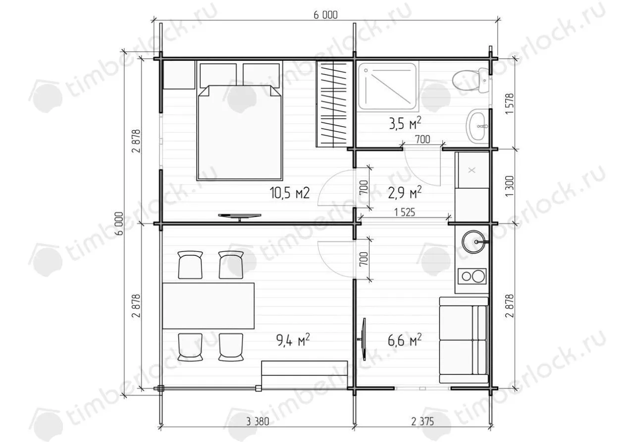 Дачный дом Д-66-5