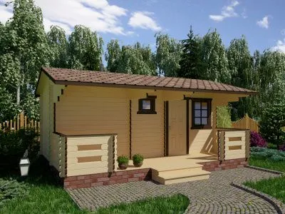 Садовая баня из бруса БА-256-1