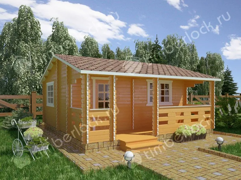 Дачный домик эконом-класса Д-645-1