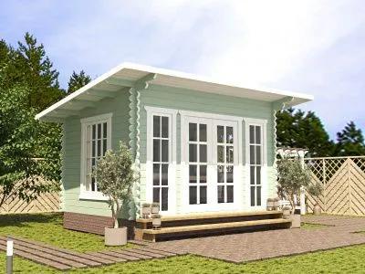 Беседка односкатная Б-35-1