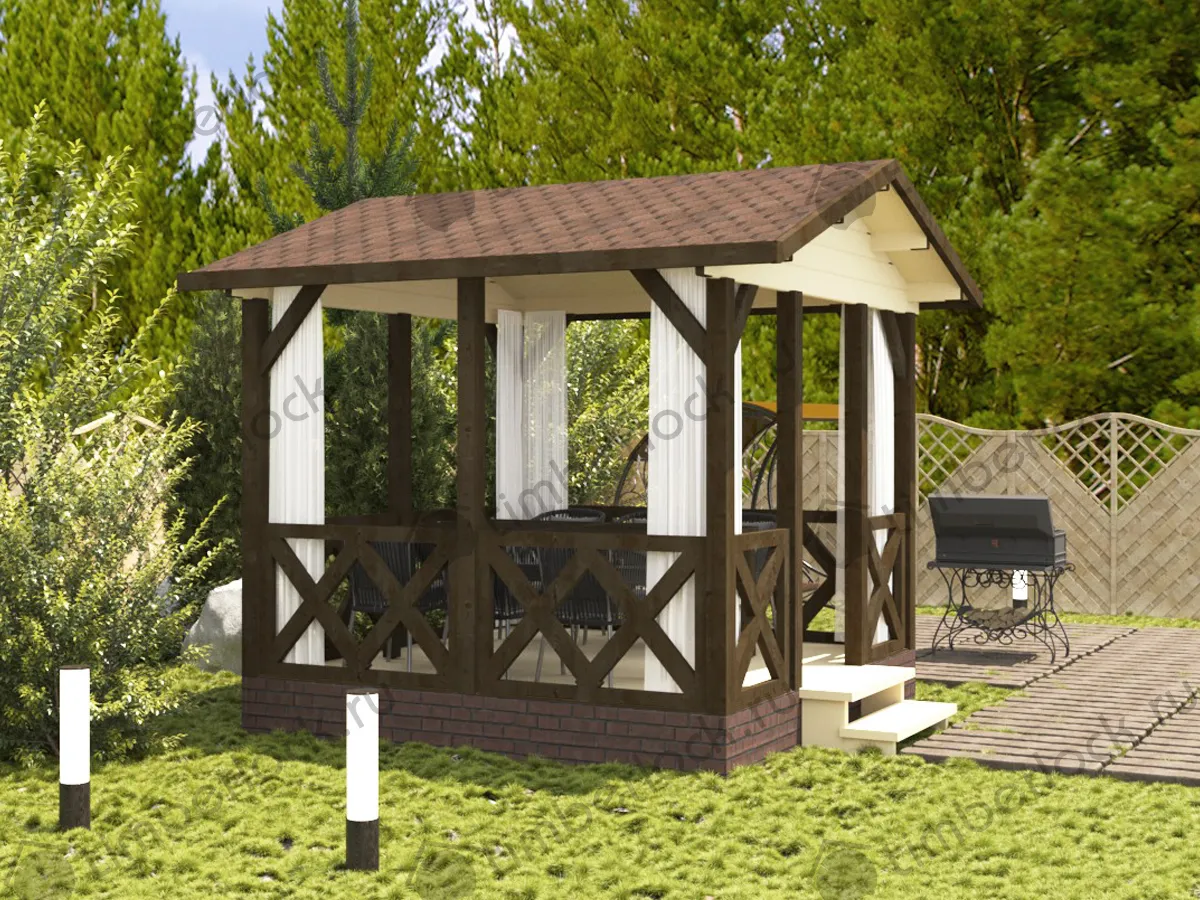 Открытая беседка Б-33-9