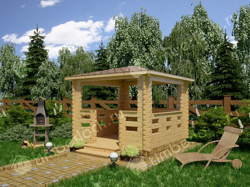 Открытая беседка Б-33-8