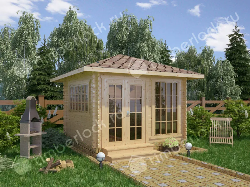 Застекленная беседка Б-3535