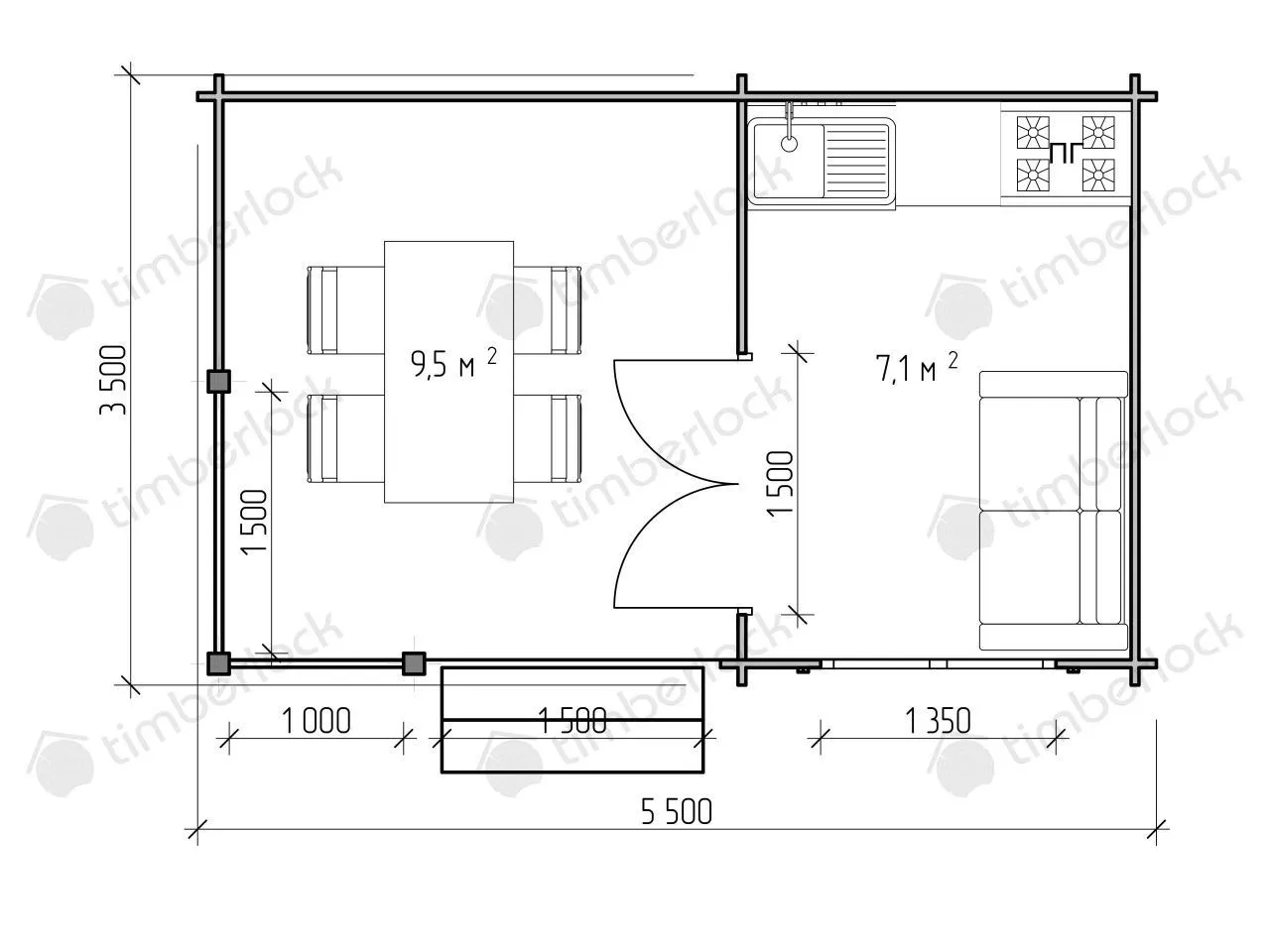 Беседка Б-5535