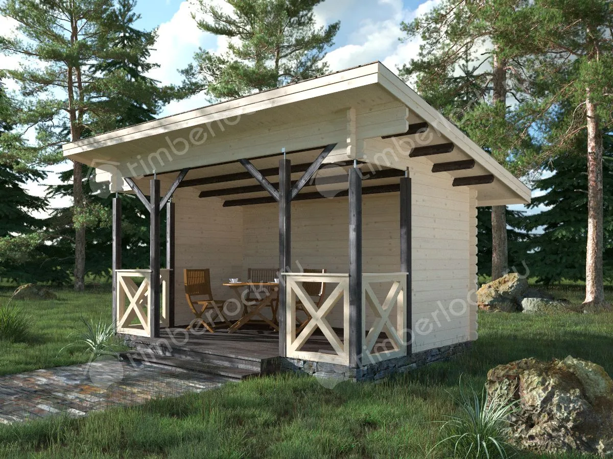 Открытая беседка для дачи Б-53-2