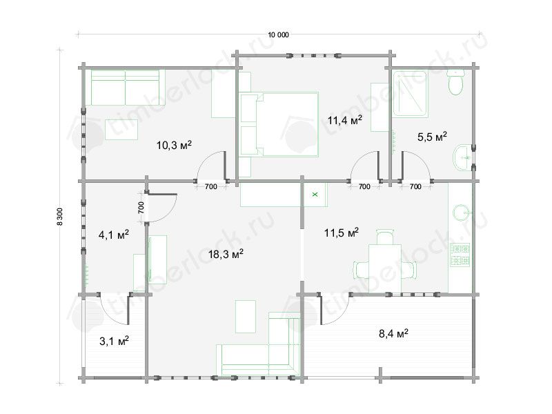 Проект дома шале Ш-810