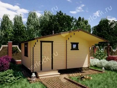 Небольшая дачная баня БА-545-1